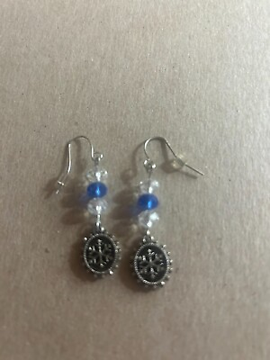 #ad dangle earrings with pendents $4.00