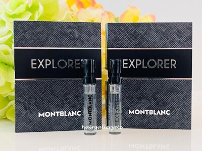 #ad 2 Montblanc Explorer EAU De Parfum Perfume Sampler Vial for Men Spray FRESH $12.99