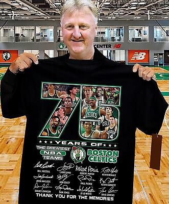 #ad #ad Boston Celtics 75 Years Legends Champions Basketball For Men Women Fan T Shirt $18.90