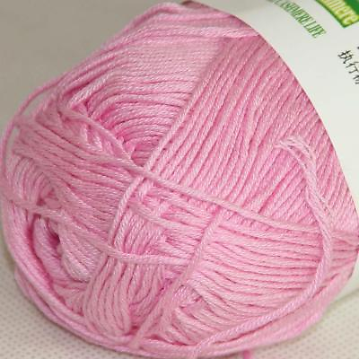 #ad Sale New 1 Skein x 50g Soft Bamboo Cotton Baby Hand Knit Shawls Crochet Yarn 30 $4.49