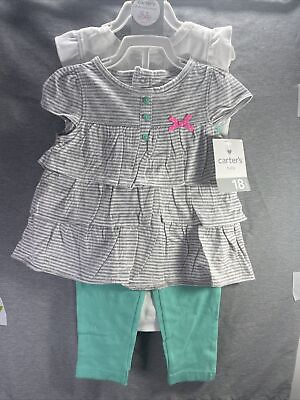 #ad Carters Girls 3 pc. Little Collections I Love You Size 18 Months $6.40