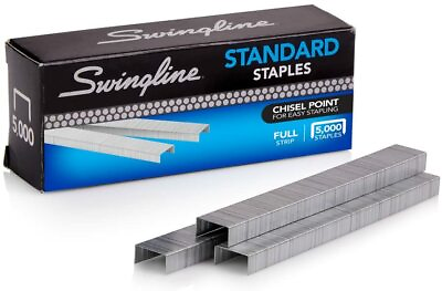 #ad Swingline Standard Staples Chisel Point 1 4 in Length 210 Strip 5000 Box ✅ $6.99