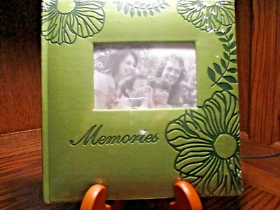#ad New Sealed Memories Green Floral Photo Album Keepsake Gift MSRP $16.00 C19 $13.99