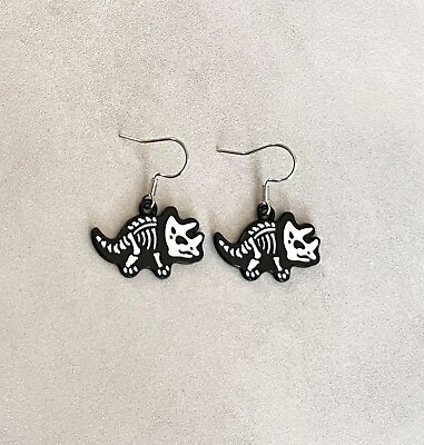 #ad Dinosaur Skeleton Earrings Halloween Dangle Earrings $9.00