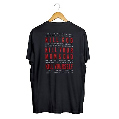 #ad 1994 Marilyn Manson Kill Yourself Shirt Vintage Unisex Cotton Black $10.66