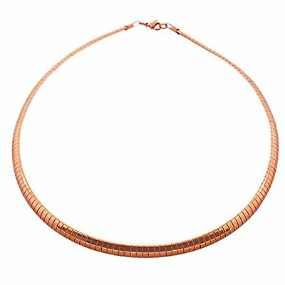 #ad EDFORCE Stainless Steel Yellow Gold Tone Womens Classic Choker Necklace $19.99