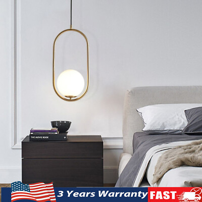 #ad Modern Bedroom Glass Ball Ceiling Light Chandelier Lamp Pendant Lighting Gold $20.90