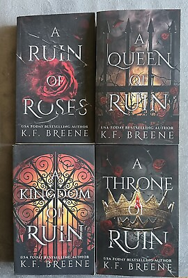 #ad A Ruin of Roses A Queen of Ruin by K. F. Breene 2021 ALL 4 Books Series LOT $108.99