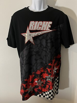 Vie Riche Paris Men#x27;s Short Sleeve Shirt Sz M $26.31