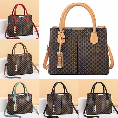 #ad Women Lady PU Leather Handbags Messenger Shoulder Bags Tote Retro Satchel Purse $17.83