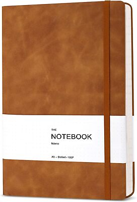 #ad Lined Journal Notebook Hardcover Notebooks A5 Dotted Leather Journal for Writing $8.99