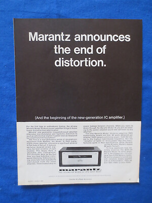 #ad Marantz Model 16 Amp Magazine Ad Audio Mag March 1969 C $25.75