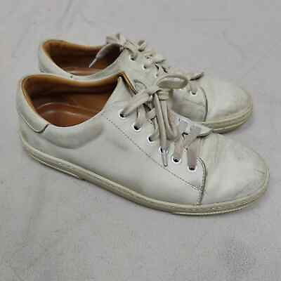 #ad A.P.C. Steffi Tennis Sneakers Womens 37 White Leather Lace Up Low Top Designer $19.00