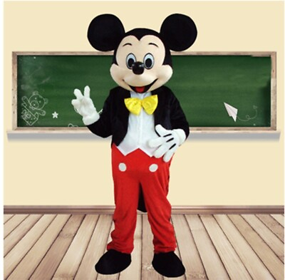 #ad HOT Adult Suit Size Realistic MICKEY MOUSE mascot costume $89.99