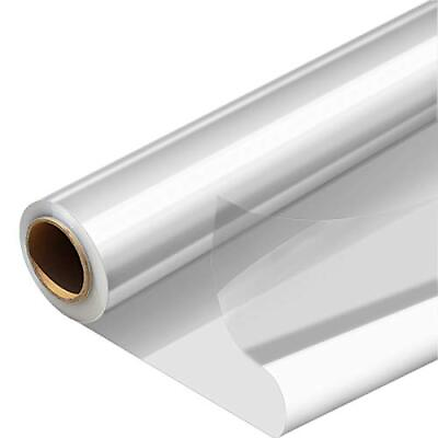 Cellophane Wrap Roll Width16 in x 100 Ft Plastic Gift Basket WrapClear Wrappi... $11.47