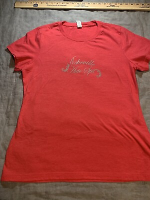 ASHEVILLE AUTO SPA Women#x27;s RED SZ M T Shirt Porche Maserati Lambo $14.99