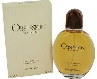 OBSESSION by Calvin Klein 4.0 oz 4 MEN edt Cologne New in Box $22.10