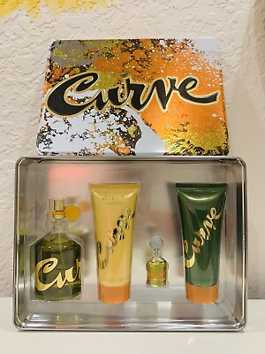 #ad CURVE FOR MEN BY LIZ CLAIBORNE 4 PIECE GIFT SET 4.2 FL.OZ 125 ml $39.99