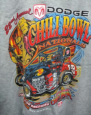 #ad 22nd Annual Chili Bowl Nationals Tulsa OK 2009 Racing Sweatshirt Sz XL $34.20