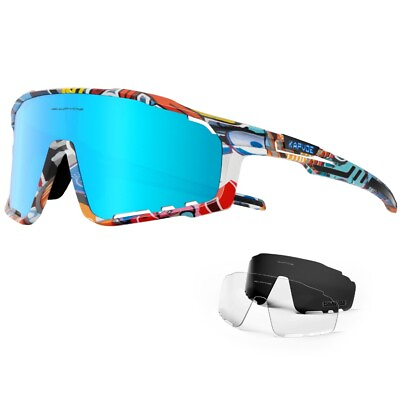 #ad Polarized Sunglasses Men Women MTB Cycling Glasses Sports Riding Bicycle Goggles $22.39