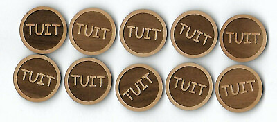 #ad Round TUIT When you get a Round To It Qty 10 Wood Token Coin $8.95