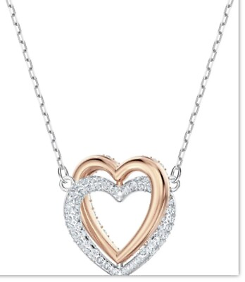 #ad Swarovski Jewelry Heart Necklace $40.00