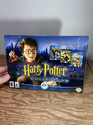 #ad Harry Potter Collection Pc 3 Game Set Sorcerer’s Stone Chamber Secrets Quidditch $94.00