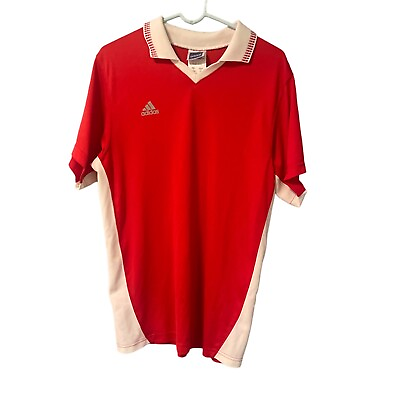 #ad Adidas Large Men#x27;s Red Jersey $10.00