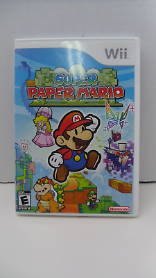 #ad Super Paper Mario Wii Complete Set Game Case Manual Tested amp; Working $16.99