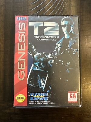 #ad T2: Judgment Day Sega Genesis 1993 Complete Tested Authentic $22.00