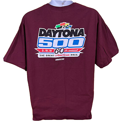 #ad Daytona 500 T Shirt Big Mens 3XL 60th Anniversary 1959 2018 NASCAR Auto Racing $17.95