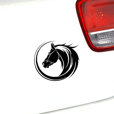 #ad 2pcs Animal Horse Head Car Window Door Laptop Bumper Decal Vinyl Art Stickers C $3.98