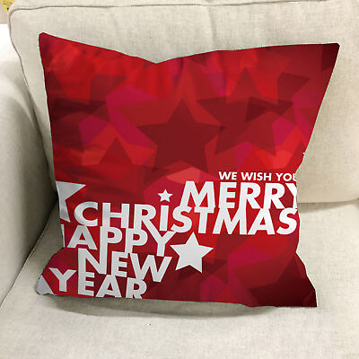 #ad Christmas Pillowcase Soft Create Atmosphere Santa Claus Throw Pillow Cover $9.12