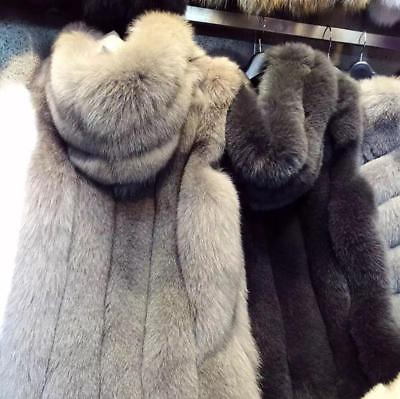 #ad Women Outwear Slim Faux Fur Vest Overcoat Jacket Coat Hooded Warm Gilet Coat @ $122.87