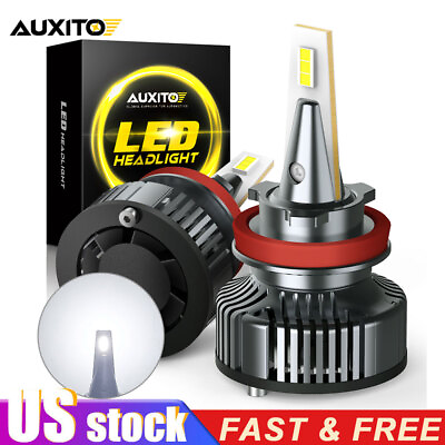 #ad AUXITO H11B LED Headlight Bulbs Bright High Low Beam White 6500K 360°Full Light $45.59