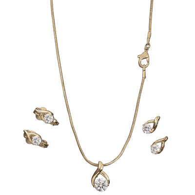 #ad Necklace Goldtone Pendant $13.35