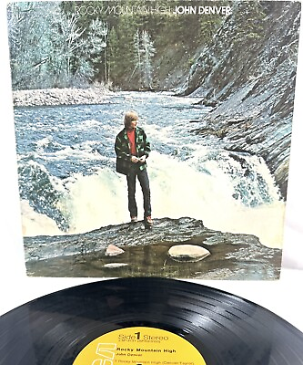 #ad John Denver Rocky Mountain High RCA LSP 4731 LP Record 1972 $14.95
