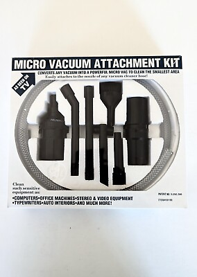 #ad Micro Vacuum Mini Tools Attachment Clean Kit 7 Pc As Seen on TV $8.50