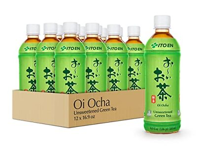 #ad Ito En Tea Oi Ocha Green Tea Unsweetened 16.9 Ounce Pack of 12 $29.38