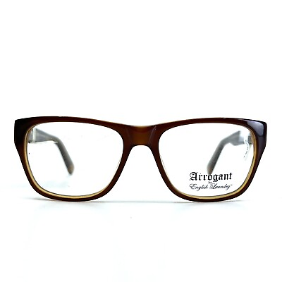 #ad Arrogant by English Laundry Eyeglasses AR105 Lager Brown Square Frames 52 17 140 $47.99