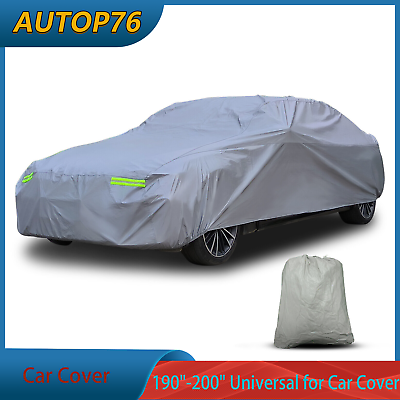 #ad 190quot; 200quot; Full Car Cover Outdoor Waterproof Snow Dust Rain Resistant Protection $29.04