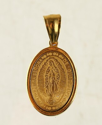 #ad *Our Lady of Guadalupe Miraculous Medal Stainless Steel Pendant $9.99