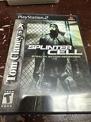 #ad Splinter Cell Stealth Action Redefined PS2 Sony PlayStation 2 Complete W Manual $33.00