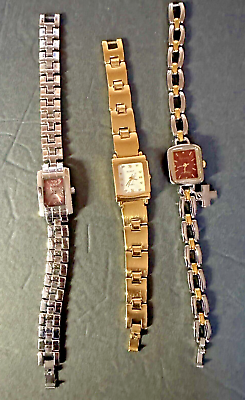#ad Lot Of 3 Elegant Ladies Watches Luis Cardini Nina Myers Appear Varied Sizes $24.98