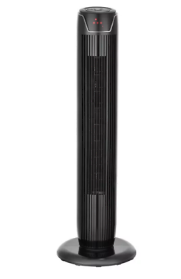 #ad 36quot; Black 3 Speed Oscillating Tower Fan Model# FZ10 19JR $37.88