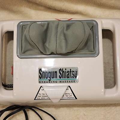 #ad Shogun Shiatsu Kneading Massage SM444 Dual Handle Neck Back Shoulder Portable $19.95