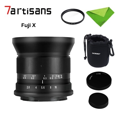 #ad 7artisans 12mm F2.8 II Wide Angle APS C Ultra Lens for Fujifilm Fuji X Camera $129.00