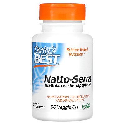 #ad Doctor s Best Natto Serra 90 Veggie Caps Gluten Free Vegan $24.43