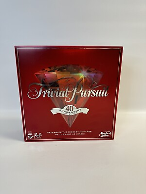 #ad Trivial Pursuit 40th Anniversary Ruby Edition Hasbro 100% Complete Excellent $110.99