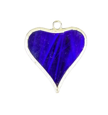 #ad Blue Heart Pendant 2quot; Valentine#x27;s Day Gift $9.99